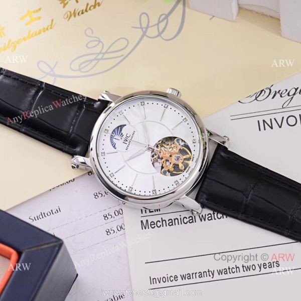 Copy IWC Schaffhausen Tourbillon Moon Face Watches 42mm Low Price 3
