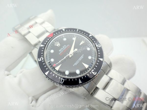 Vintage Replica Rolex Milgauss Stainless Steel Black Face Watch 3
