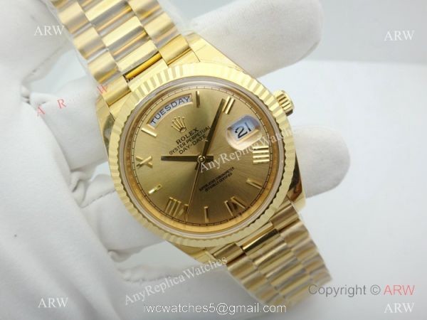 Swiss Rolex Day-Date II Yellow Gold President Watch EW Factory 3235 Movement 3