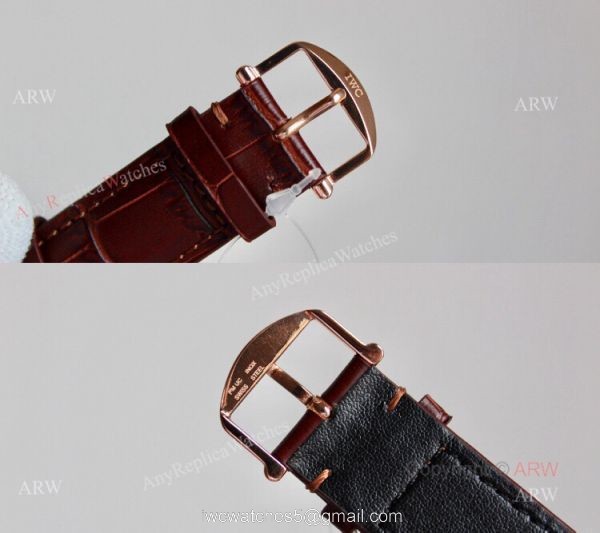 Best Replica IWC Schaffhausen Portofino White Dial Rose Gold Automatic Watch 3