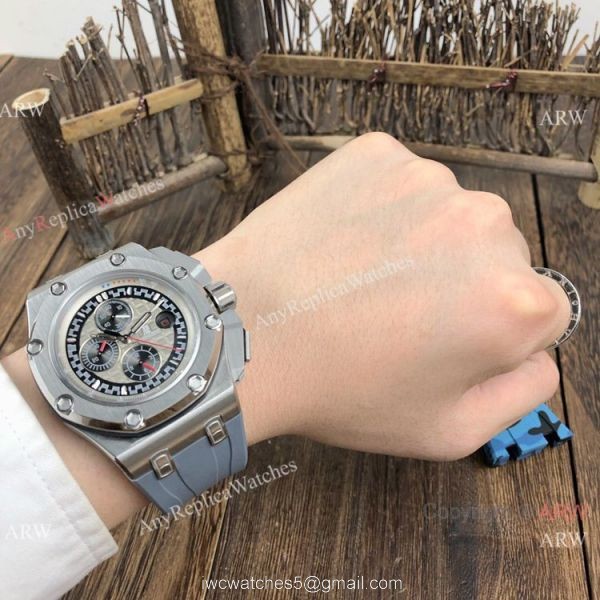 Replica Audemars Piguet Michael Schumacher Automatic Watch Gray Dial 3