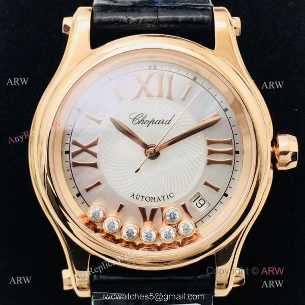 Swiss Copy Chopard Happy Diamonds Watch Women Chopard Happy Sport Rose Gold For Sale 3