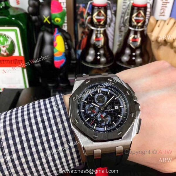 Clone Audemars Piguet Royal Oak offshore Automatic Watches Rose Gold 3