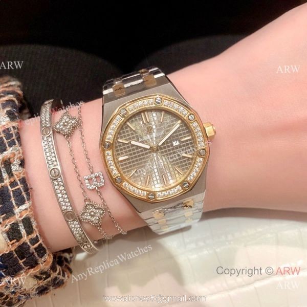 Copy Audemars Piguet Royal Oak Lady 33mm Watches Two Tone 3