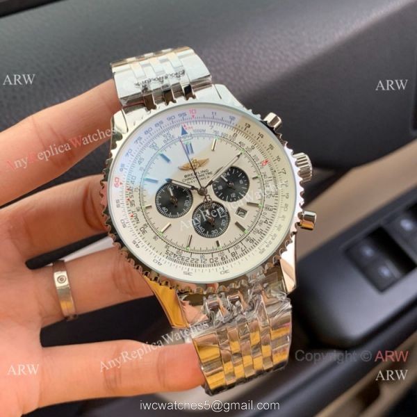 Best Replica Breitling Navitimer 01 Brown Leather Strap Watches 3