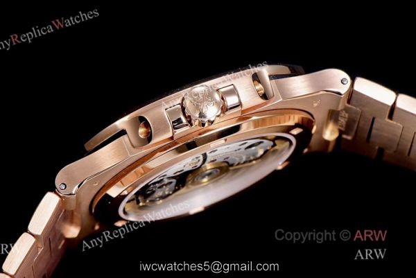(GR) V2 Version Patek Philippe Nautilus 5711 Rose Gold Brown Dial Swiss Patek Philippe 324 SC Watch 3