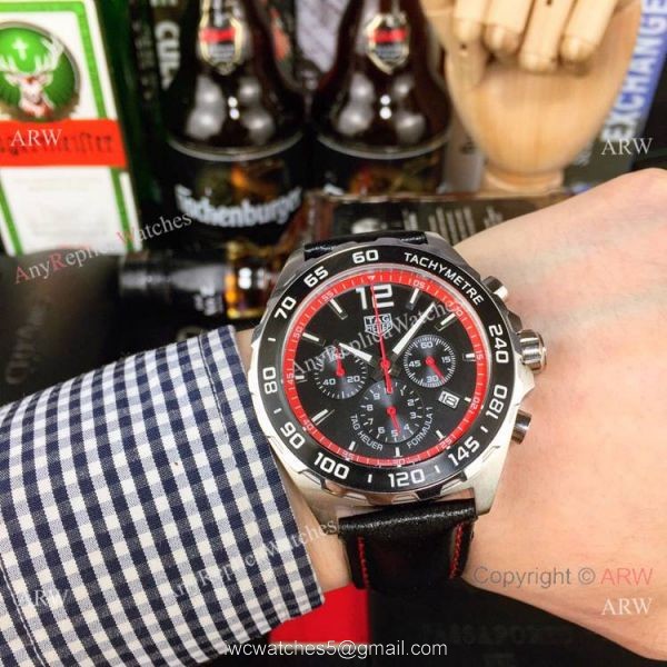 Clone Tag Heuer F1 Formula 1 Chronograph 41mm Watches Red Inner 3
