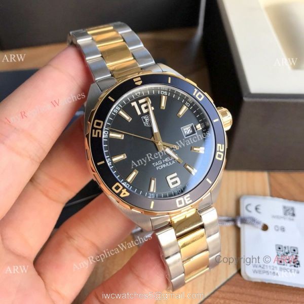 Swiss Replica TAG Heuer Formula One Watch Two Tone Black Dial 3
