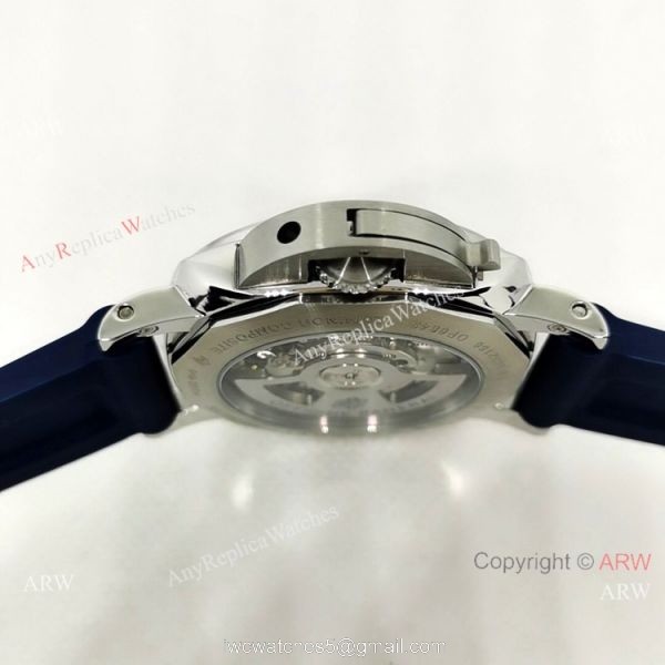 New arrival Panerai Luminor GMT PAM 01033 Blue Rubber Strap Watch 3