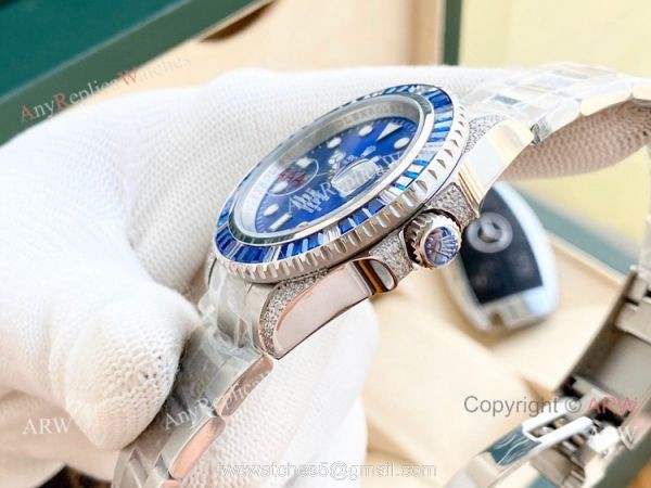 Best Copy Rolex Submariner Date 116659SABR Blue Diamond Watch 3