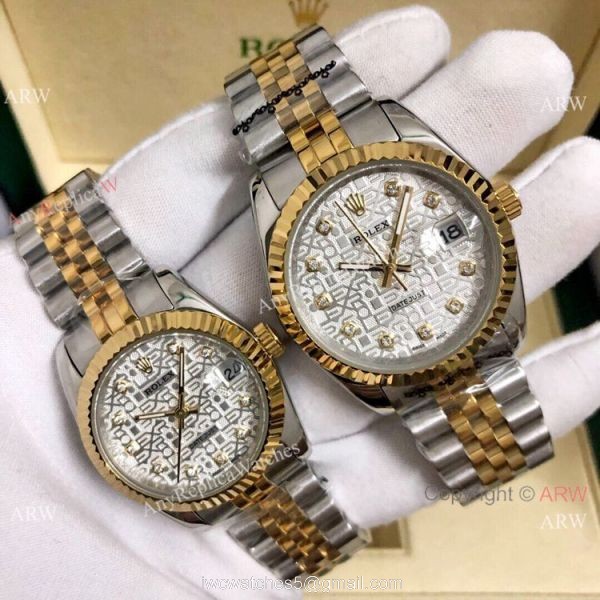 Low Price Rolex Datejust Jubilee Two Tone Lover Watch 36mm or 31mm 3