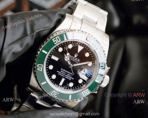 NEW UPGRADED Rolex Submariner 126610LV Watch Green Ceramic Black Dial 3
