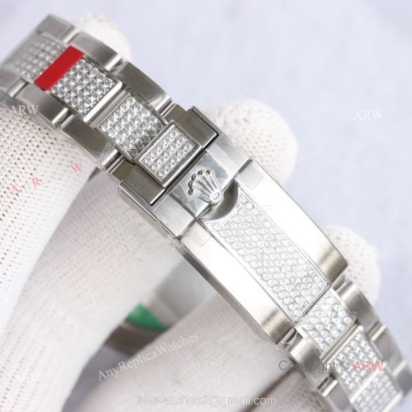 New Rolex Rainbow Diamond Watch Best Replica Rolex Daytona Rainbow Stainless Steel With Diamonds 3