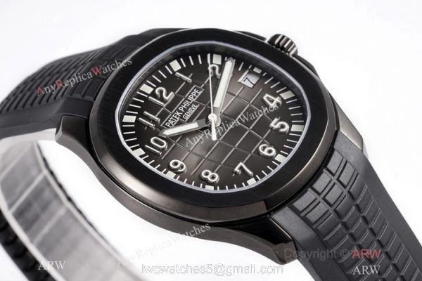 Swiss 1:1 Patek Philippe Aquanaut Series Watch DLC Carbon Case Swiss Cal324 3