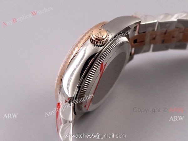 (TW) Replica Rolex Datejust 31mm Watch Rolex Jubilee Rose Gold Swiss eta2836 3