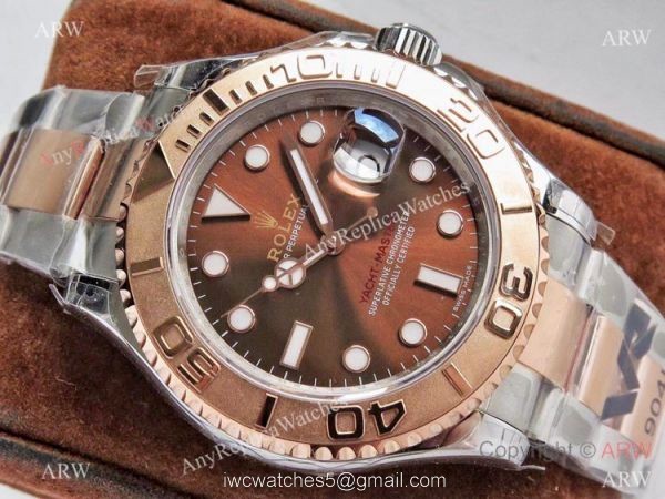 VR-Factory MAX Rolex Yachtmaster 1:1 18k Rose Gold Chocolate Dial Watch 40mm 3
