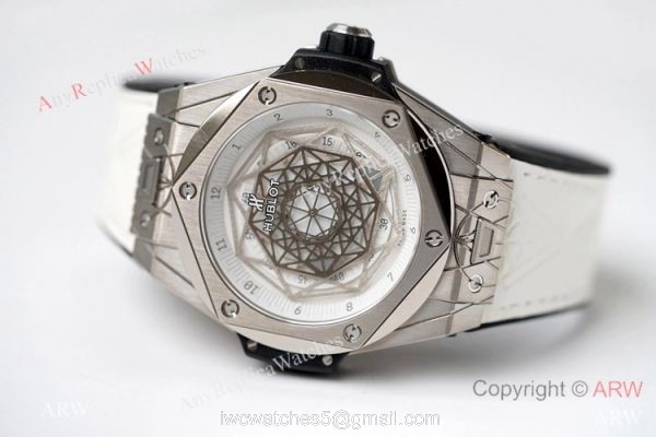 NEW! Swiss HUB1213 Hublot Big Bang Sang Bleu Titanium Watch 45mm 3