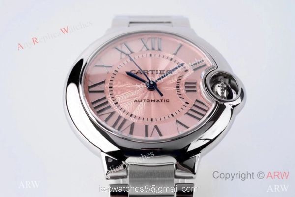AF 1:1 Best Edition Cartier Ballon Bleu 33mm Watch Pink Dial 3