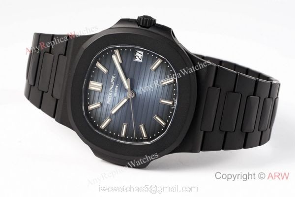 PPF Factory V4 1:1 Best Edition Patek Philippe Nautilus Copy Watch Blue Dial DCL Case 3