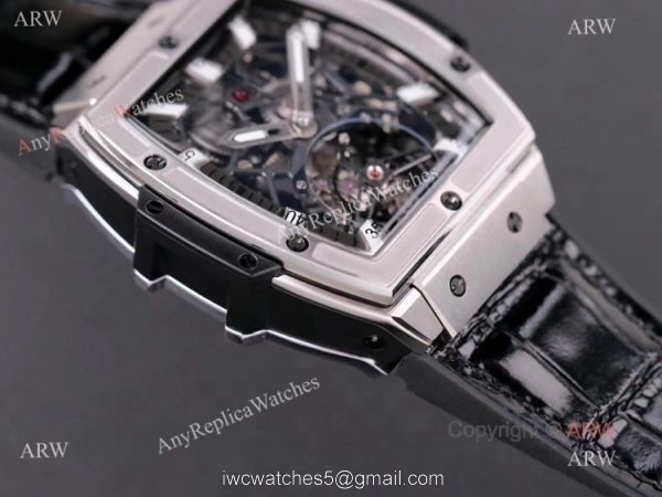 Mens Hublot Masterpiece MP-06 Senna Skeleton Replica Watch With Black Rubber Band 3
