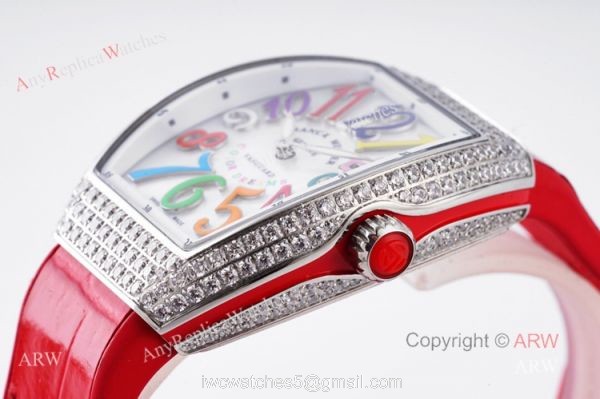 High Quality Replica Franck Muller Vanguard Color Dreams Women Watch With Diamonds 3