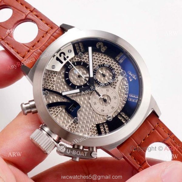 2020 NEW! U-Boat Classico U-8060 Replica Watches Stainelss Steel Chronograph 3