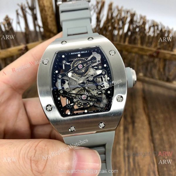 Best Replica Richard Mille RM038 Automatic Watches Stainless Steel and Red 3