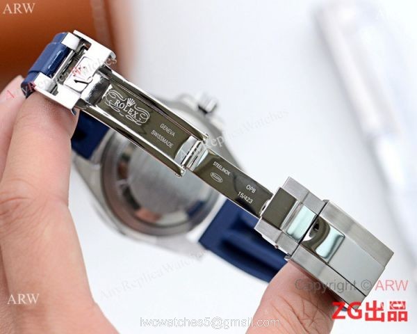 Best Quality Rolex Submariner Blue Rubber Strap Blue Dial Watch 3