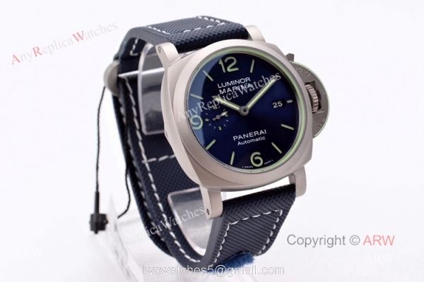 New Panerai PAM 1117 Luminor Marina 44mm Blue Dial Watches VS Factory Best Replica 3