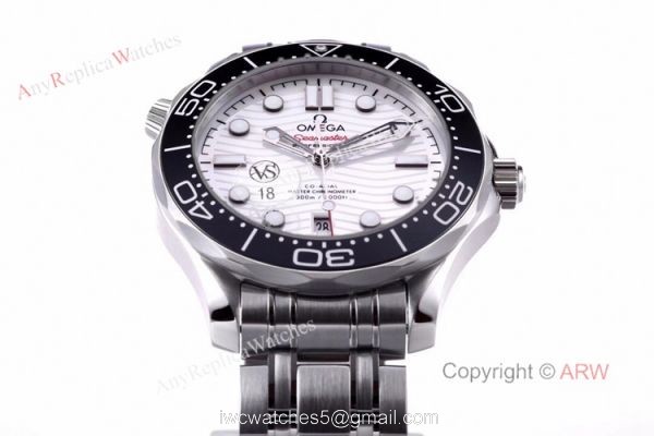 VS Factory Omega Seamaster 300 White Dial New 2020 Swiss Replica Watches For Men 3