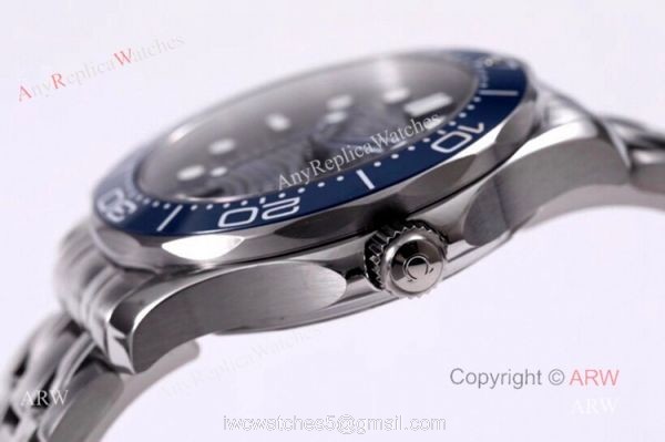 VS Factory Omega Seamaster Diver 300m Grey Wave Dial Omega 8800 Movement Watch Replica 3