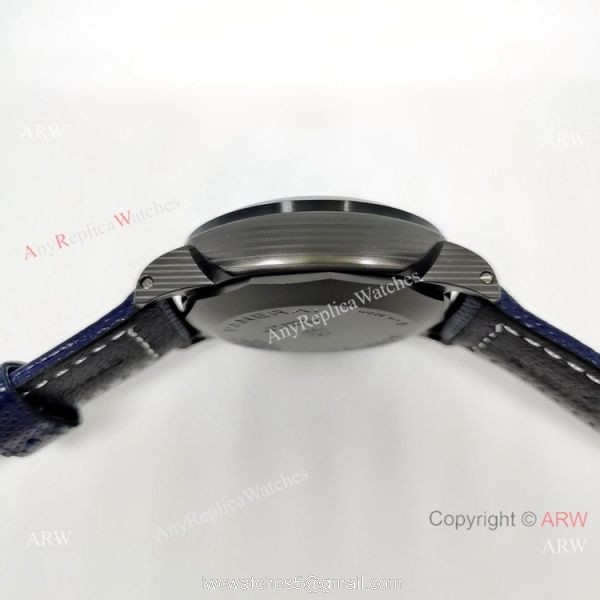 New! Copy Panerai Luminor Marina Fibratech PAM 1663 Watch Carbotech Blue Dial 3
