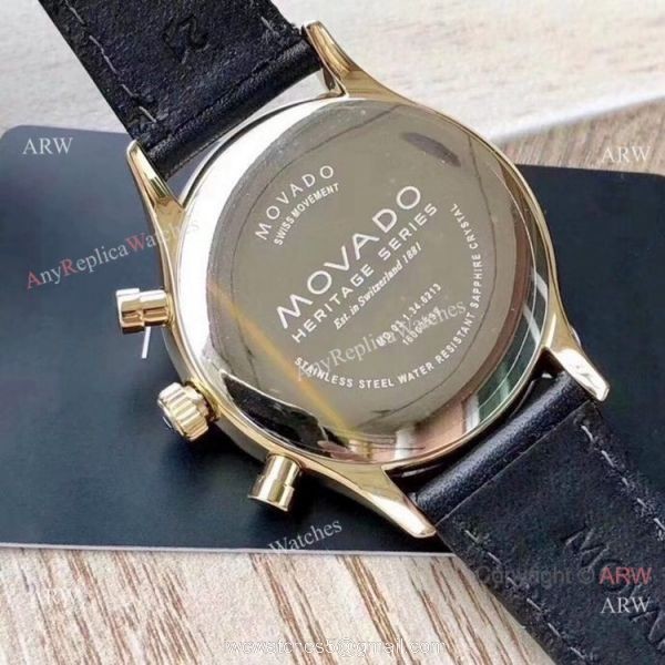 Copy Movado Celestograf Chronograph Watches White Dial 3