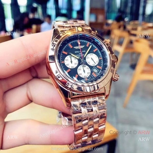 Breitling Chronomat B01 Watches Two Tone Rose Gold 3
