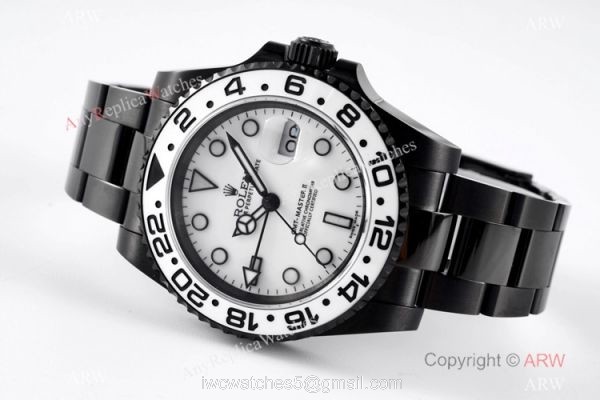 2020 NEW! AAA Replica Rolex GMT-Master II &8216;Oreo VR Swiss 3186 White Ceramic Watch 3