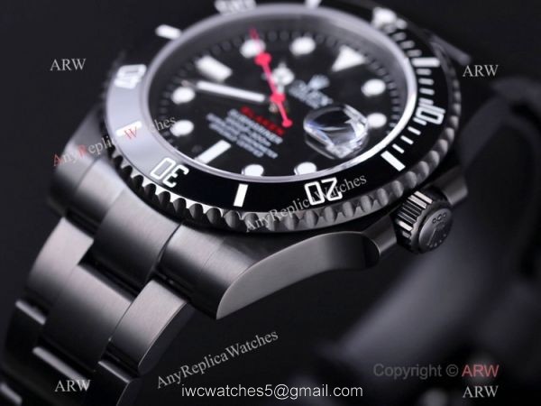 V6 Factory 1:1 Swiss Replica Rolex BLAKEN Submariner Watch Swiss 3135 Movement 3