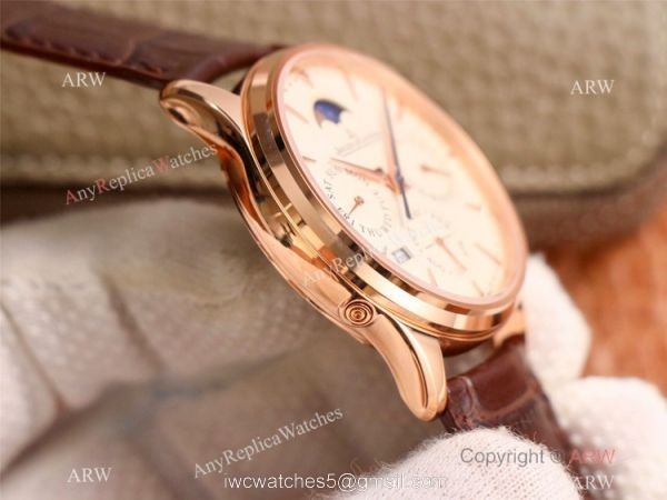 NEW! Swiss Jaeger-LeCoultre Master Ultra Thin Perpetual Rose Gold Watch 39mm 3