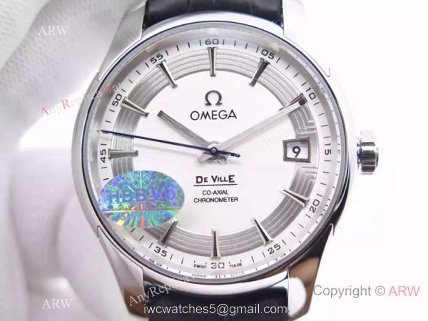 Swiss Omega De Ville Fake Watch Silver Dial 8500 Movement 3