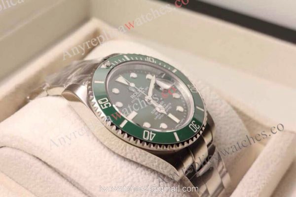 Green Face Rolex Replica Submariner Watch Swiss Eta 2836 Movement 3