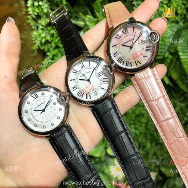 Pink Mother of Pearl Ballon Bleu de Cartier Watch Lady 36mm 3