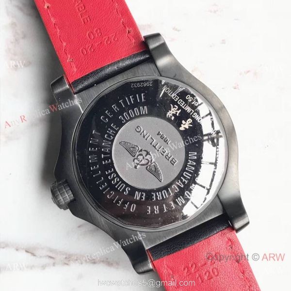 Replica Swiss Breitling Avenger 2 Seawolf Watch Black Arabic Dial 3