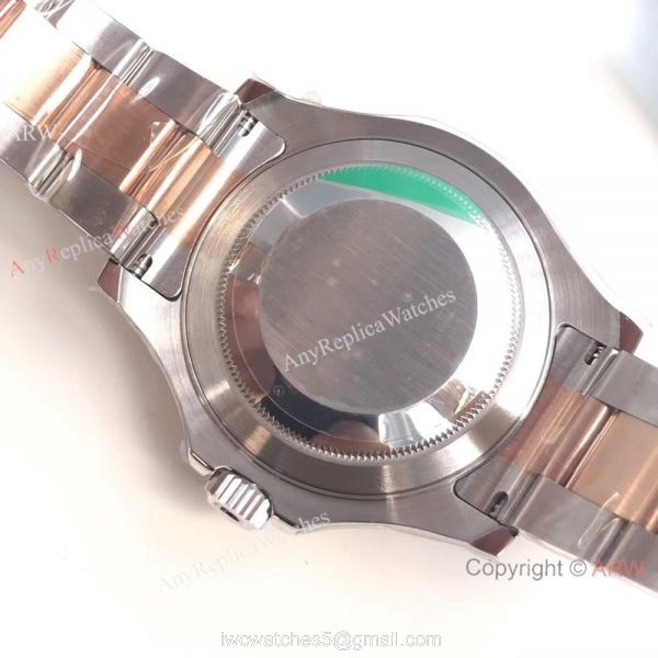Swiss Replica Rolex Yachtmaster 2-T Rose Gold Chocolate Face Watch AR Factory 3