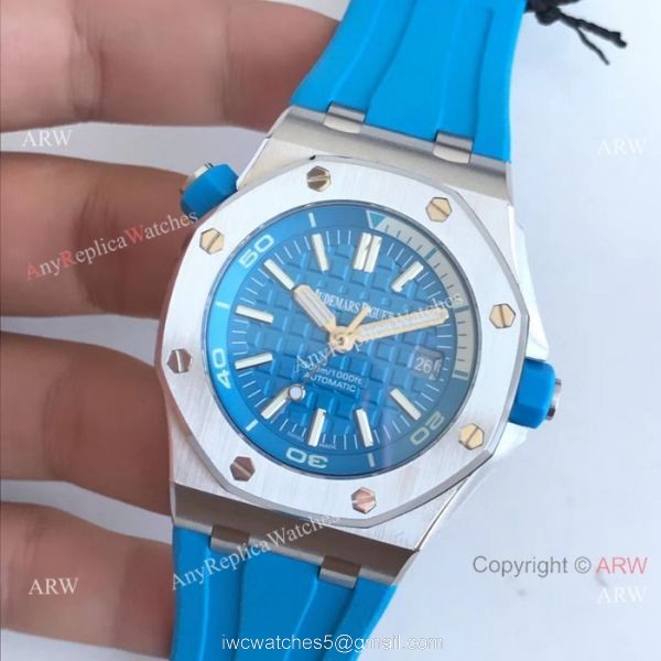 Swiss 3120 Replica Audemars Piguet Royal Oak Offshore Diver Watch Blue Version 3