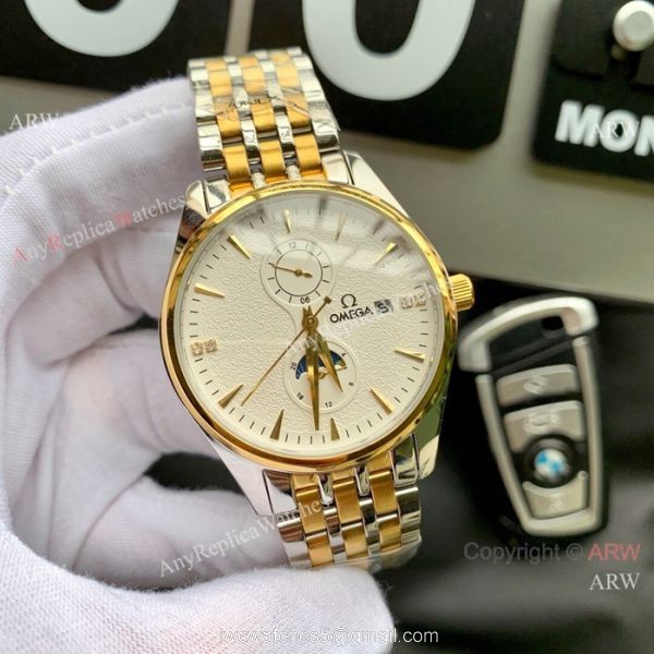 Best Replica Omega Moonphase Automatic watch Two Tone 3