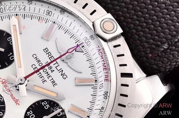 GF Replica Breitling Chronomat Aermacchi Asia 7750 Watch SS Panda Face 3