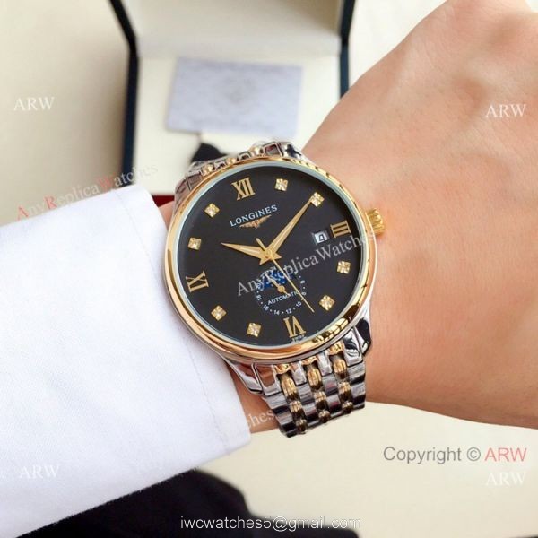 Clone Longines Master Moonphase Stainless Steel Diamond Watch 39mm 3