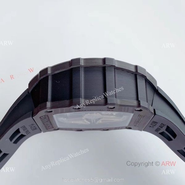 V2 NEW UPGRADED KV Factory Best Fake Richard Mille RM011 Carbon Case Chrono Automatic Watch 3
