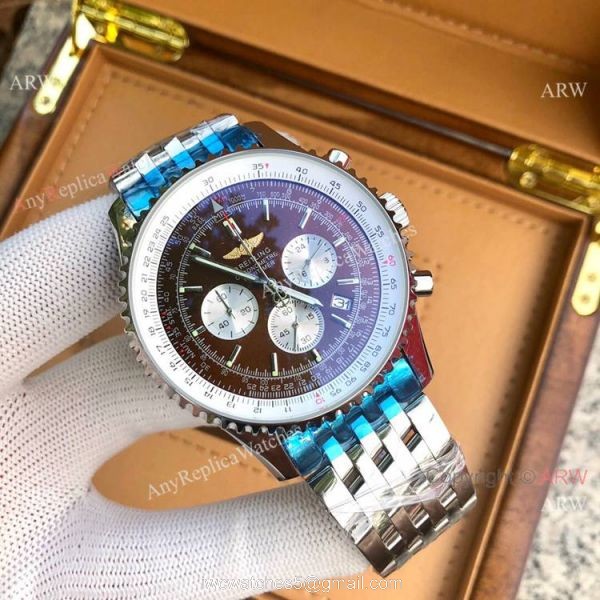 High Quality Breitling Navitimer 01 46mm Watch Rose Gold Case 3