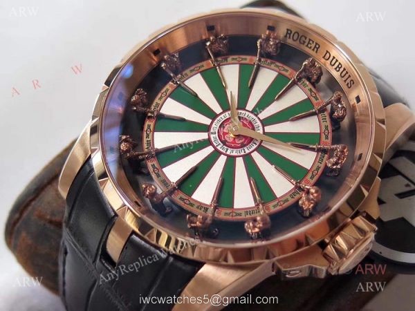 ZF Factory Roger Dubuis Knights Of The Round Table Replica Rose Gold Watch 45mm 3