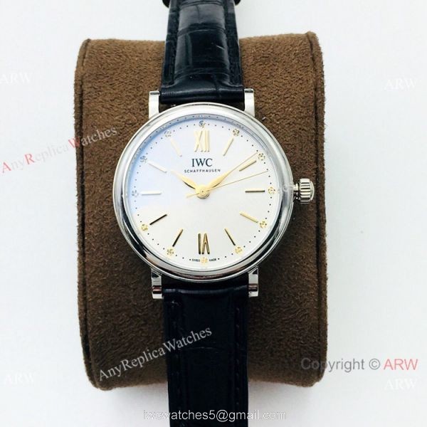 New! AAA Replica IWC Portofino Lady 34mm Watch Swiss 9015 Blue Dial 3